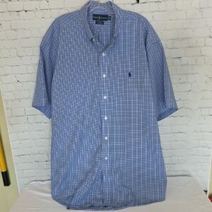 Ralph Lauren Men's Blue Plaid Shirt